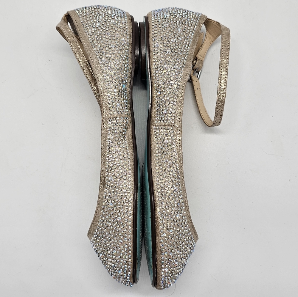 Betsey Johnso SB Joy Bling Weddin Prom Ballet Flats 6.5 - Picture 7 of 14